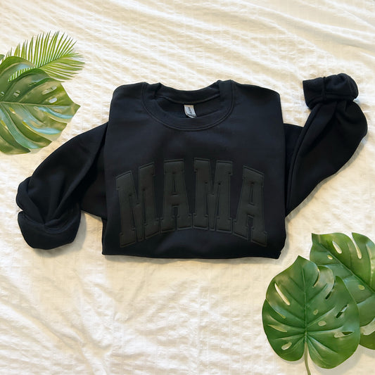 Mama crewneck sweater, varisty letters, mommy and me matching