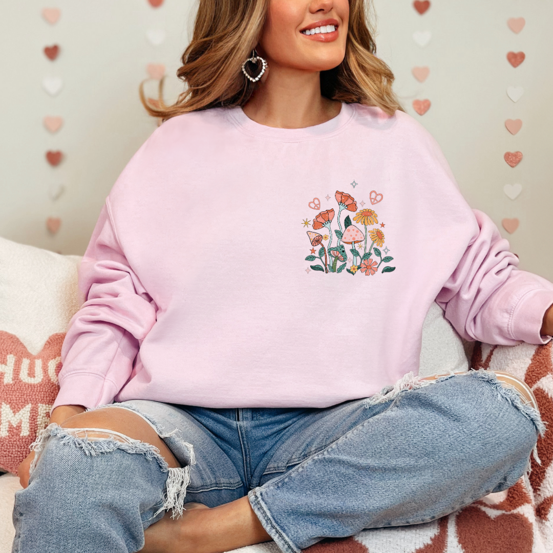 I can buy myself flowers ladies crewneck sweater