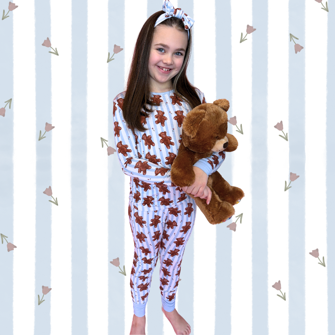 Forever and Always Collection Kids Two-Piece Bamboo long Sleeve Pajama Set