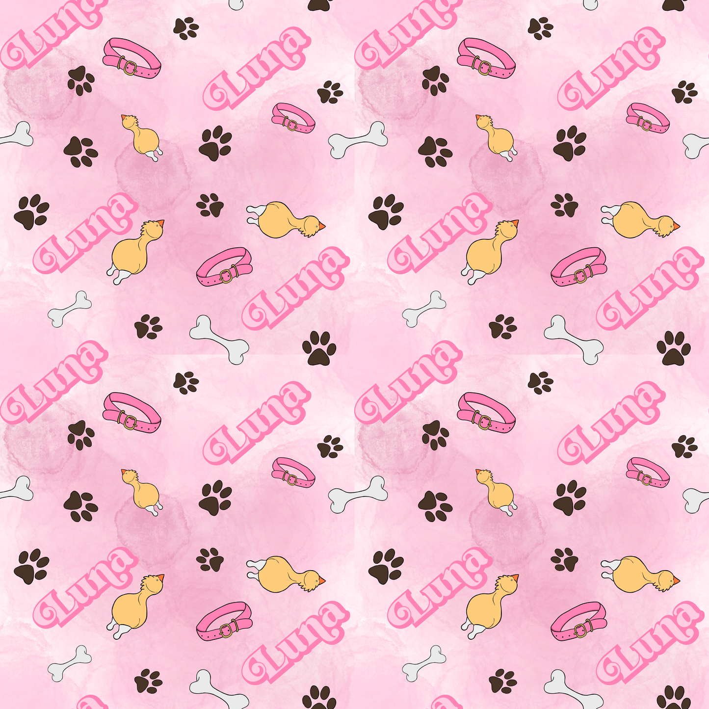 Custom name Dog Bandana Furever pet collection