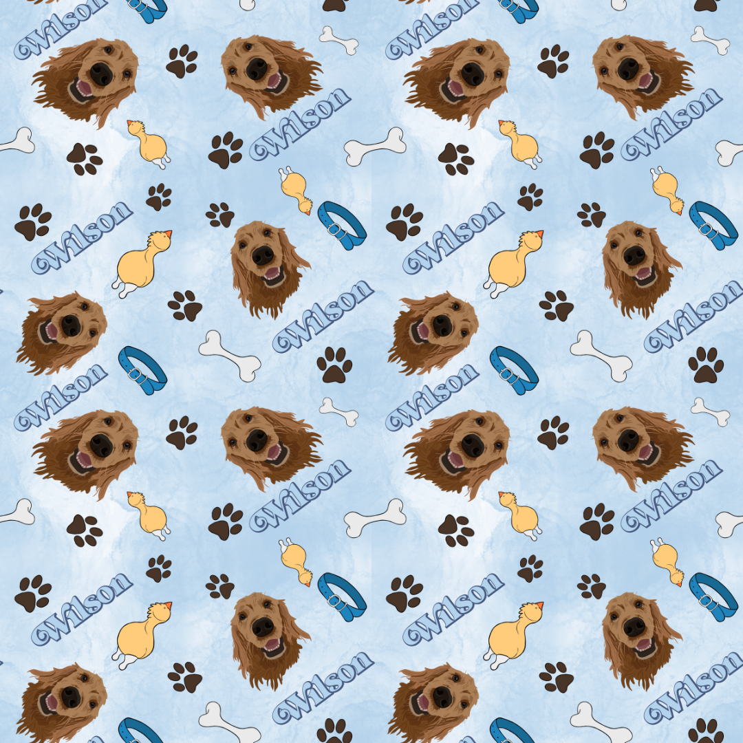 Custom Dog Bandana pet portrait Furever pet collection ADD ON ONLY
