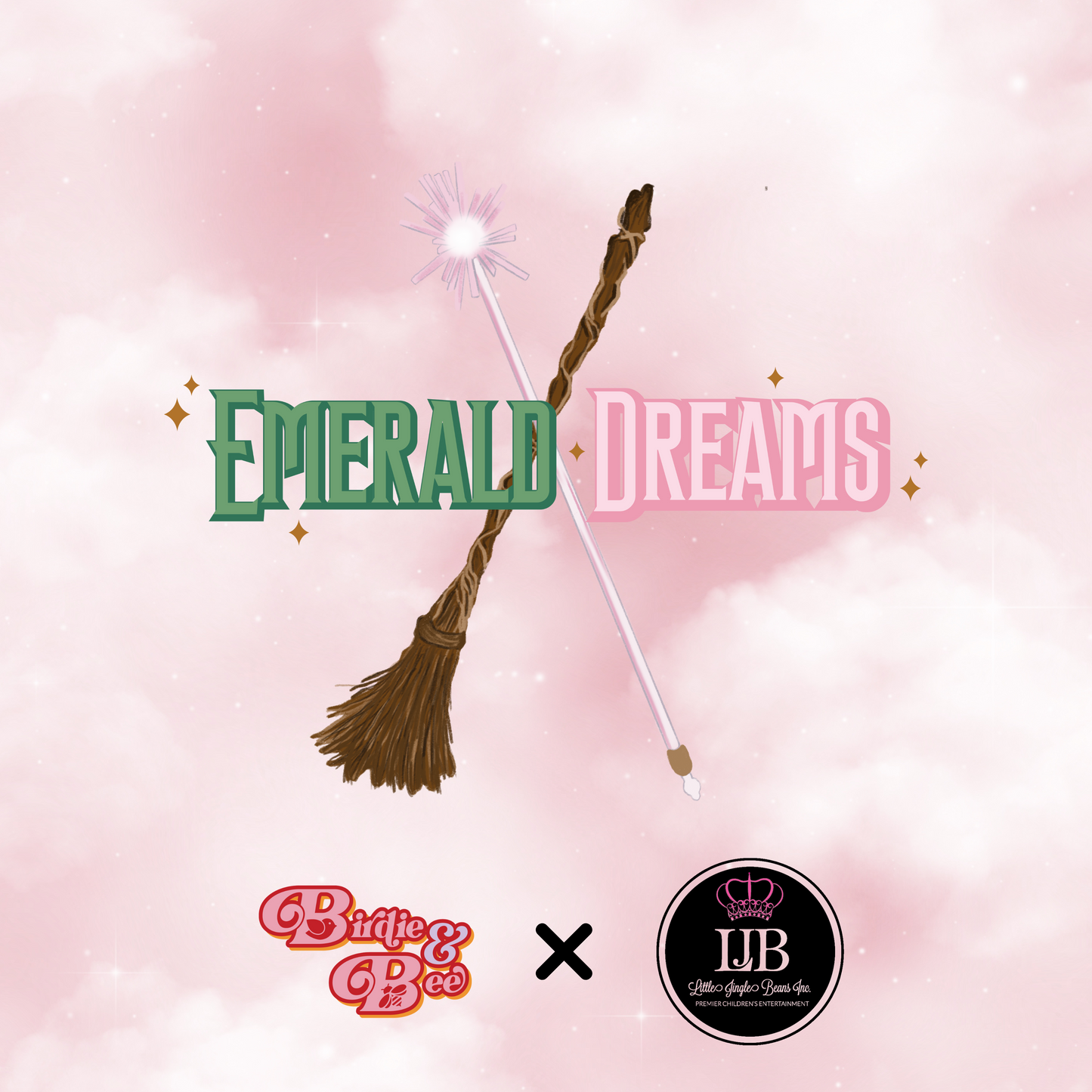 Emerald Dreams Collab with Little Jingle Beans Collection Kids Two-Piece Bamboo long Sleeve, button down Pajama Set (PREORDER)