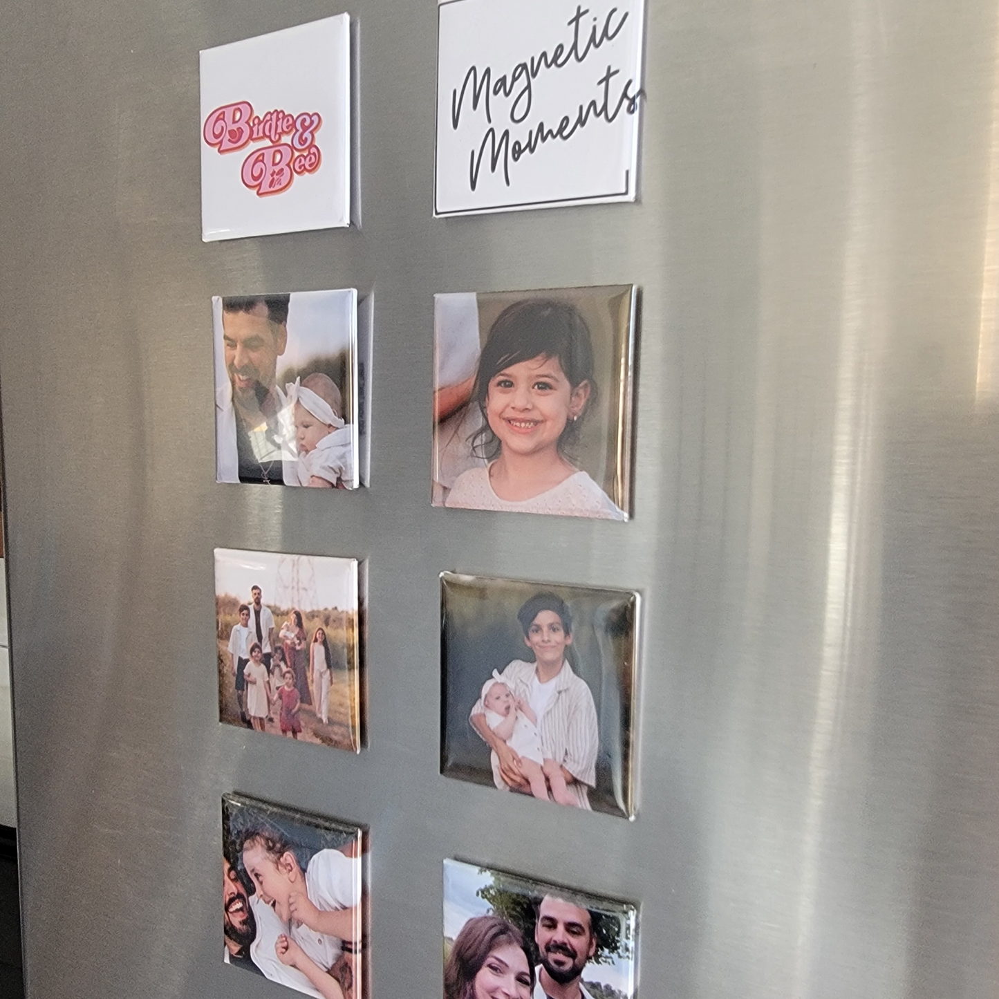 Photo Magnets Magnetic Moments and Birdie and Bee Collab (6 magnets of choice)