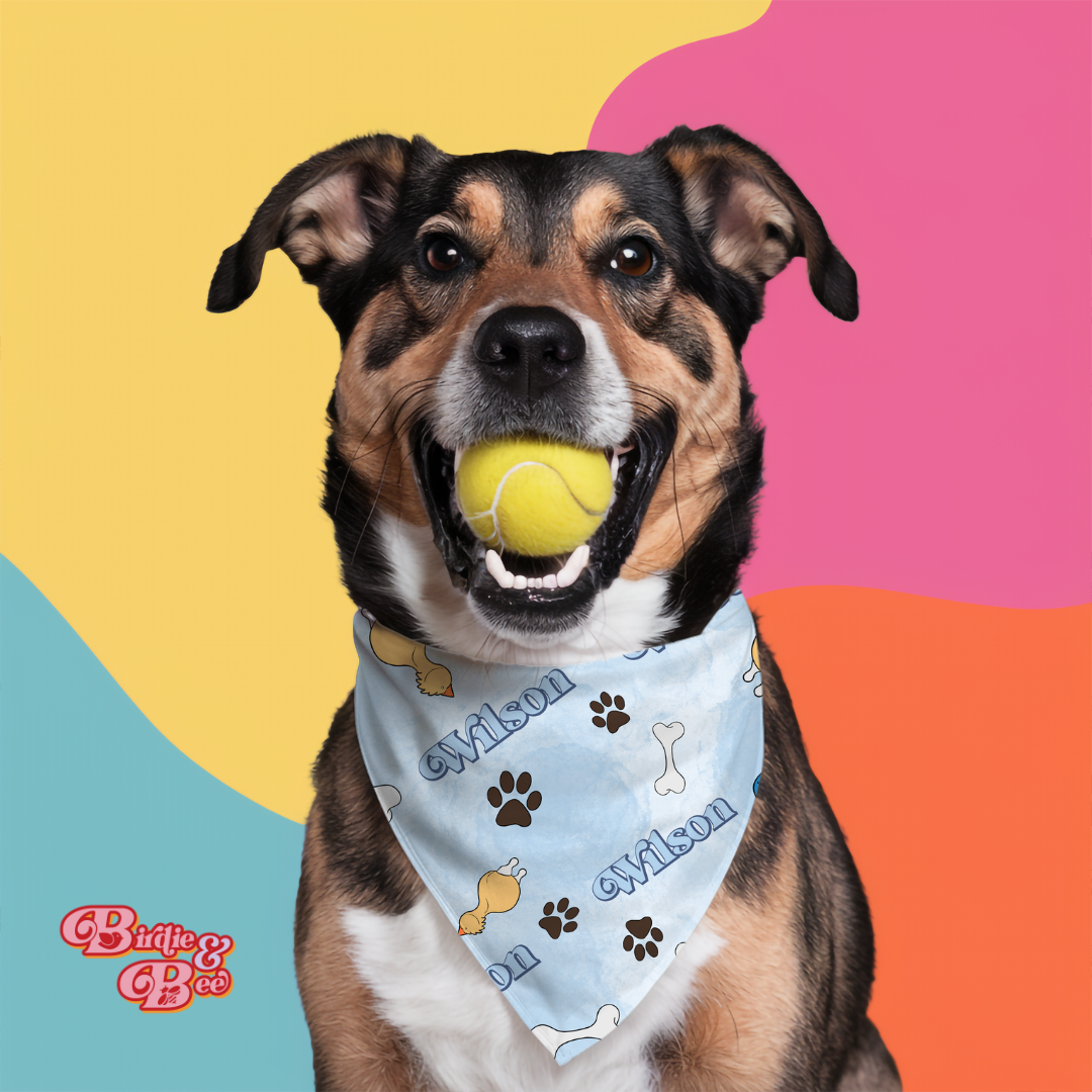 Custom name Dog Bandana Furever pet collection
