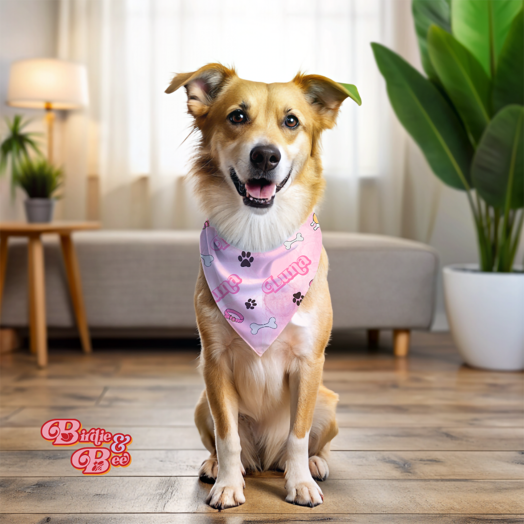 Custom name Dog Bandana Furever pet collection
