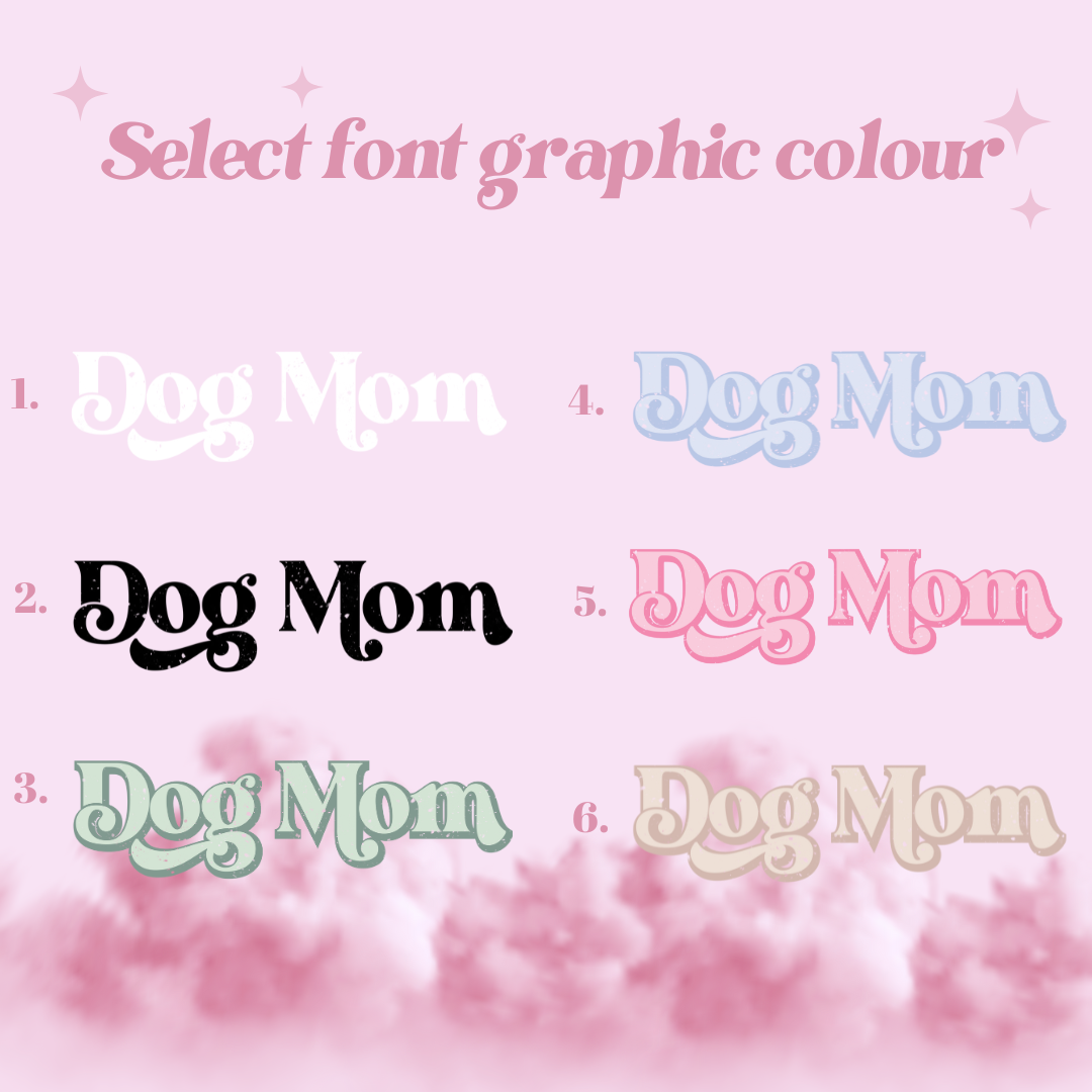 "Dog mom" Furever Pet collection Custom Pet Portrait graphic crewneck Sweater