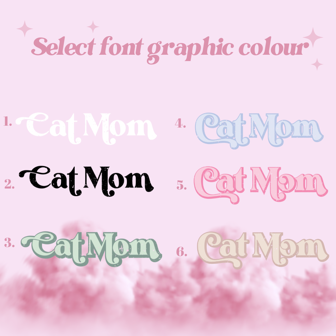 "Cat mom" Pet collection Custom Pet Portrait graphic crewneck Sweater