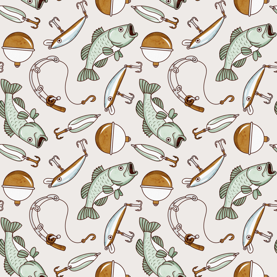 Gone Fishing Minky Blanket