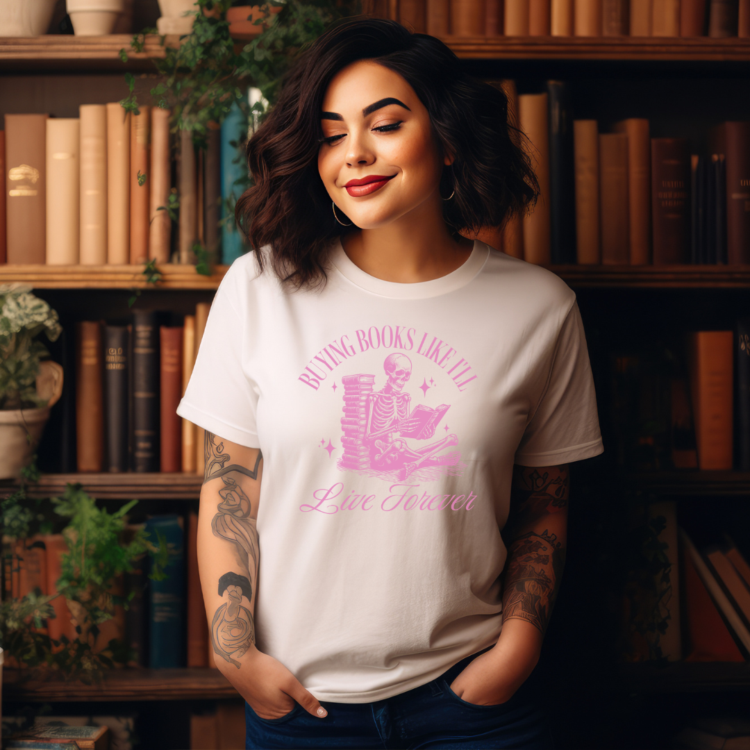 Buying books like ill live forever Ladies T-shirt