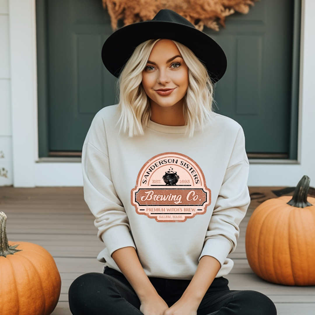 Sanderson sister Halloween Ladies Crewneck sweater