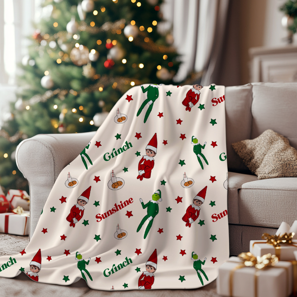 *CUSTOM* Elf on the Shelf Minky Blanket