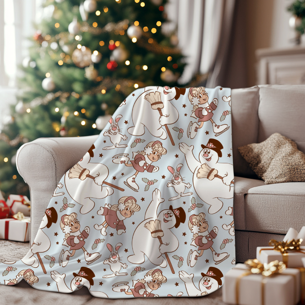 Magical Snowman & Friends Minky Blanket