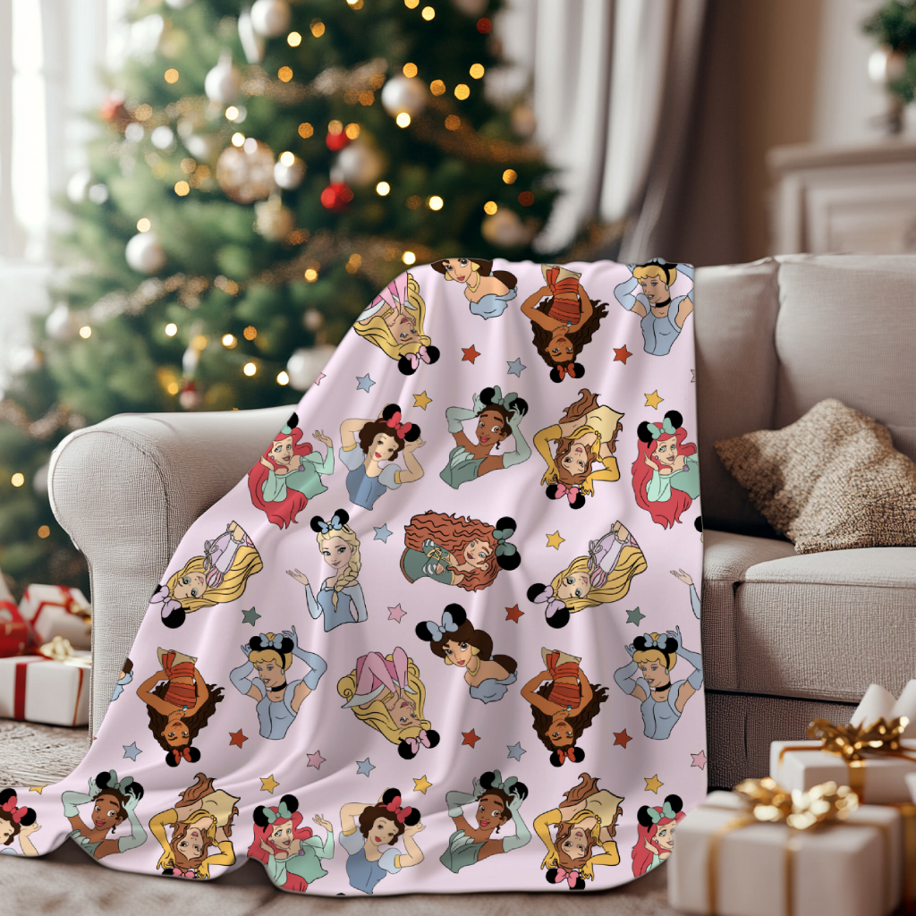 Enchanted Collection Princesses Minky Blanket