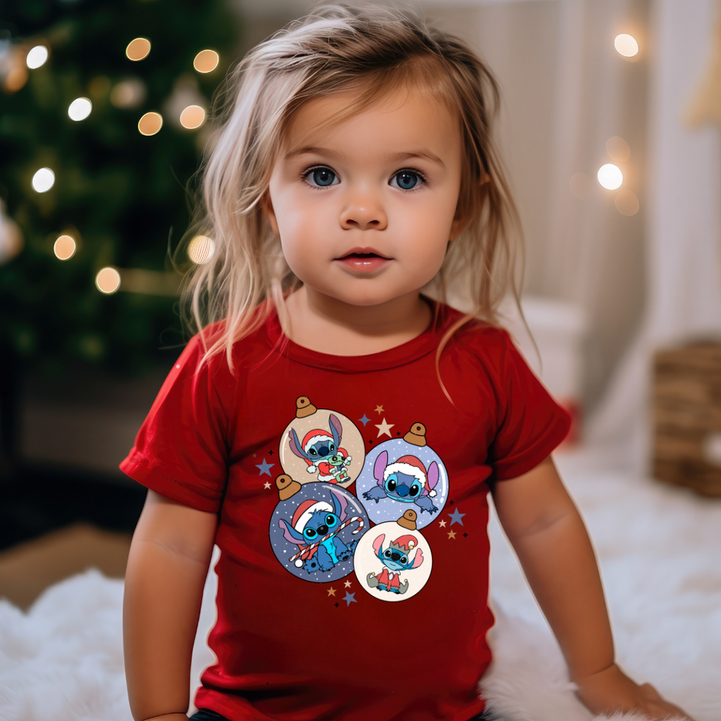 Magical Christmas Alien Graphic Kids T-Shirt