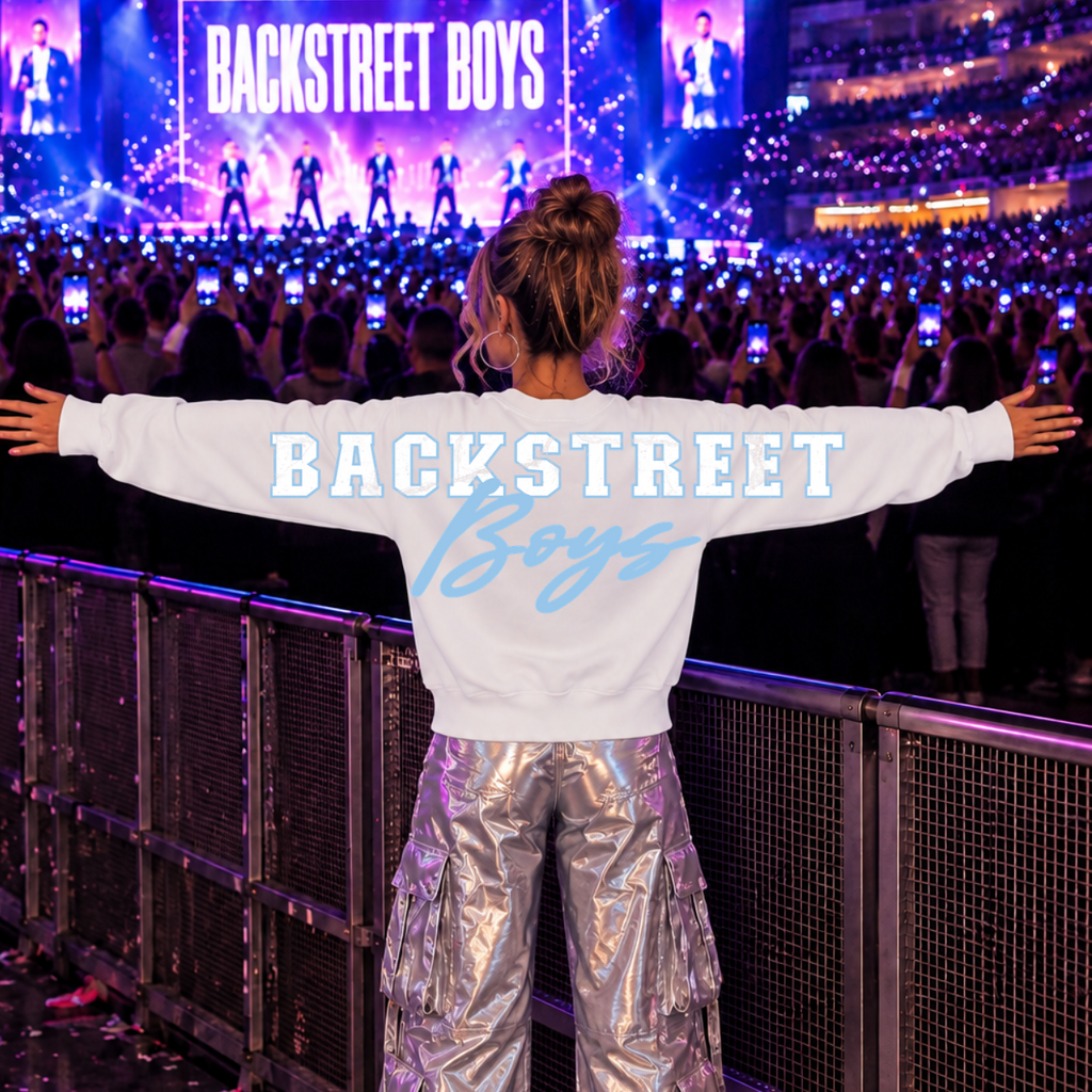 Backstreet Boys 2027 Maple Leaf Crewneck sweater **Front and Back graphic**