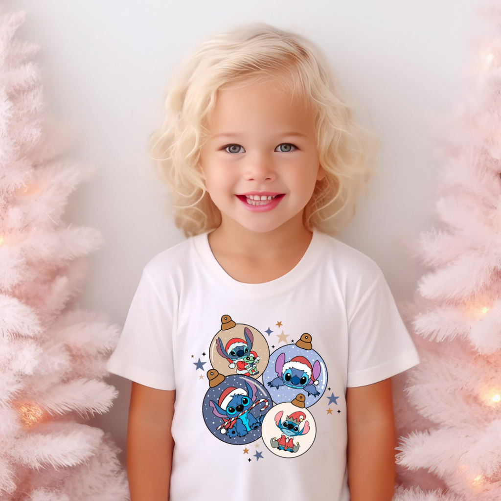 Magical Christmas Alien Graphic Kids T-Shirt