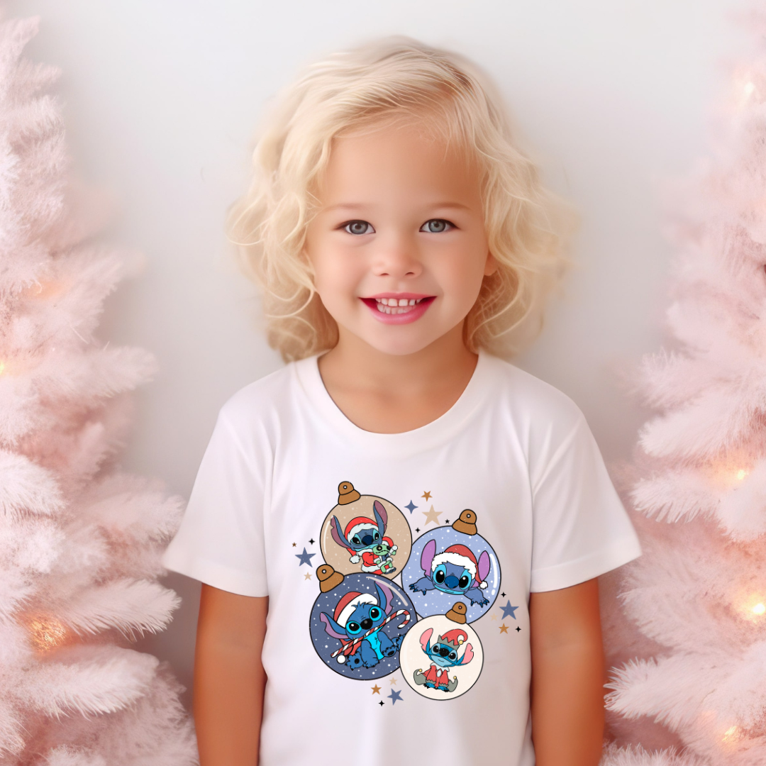 Magical Christmas Alien Graphic Kids T-Shirt