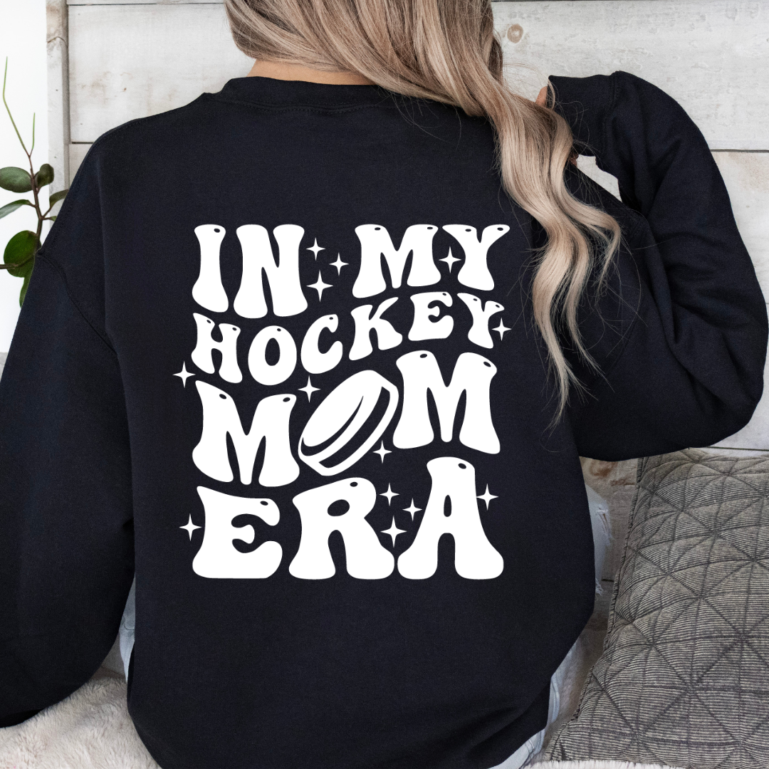 "In My Hocky Mom Era" Ladies Crewneck Sweater