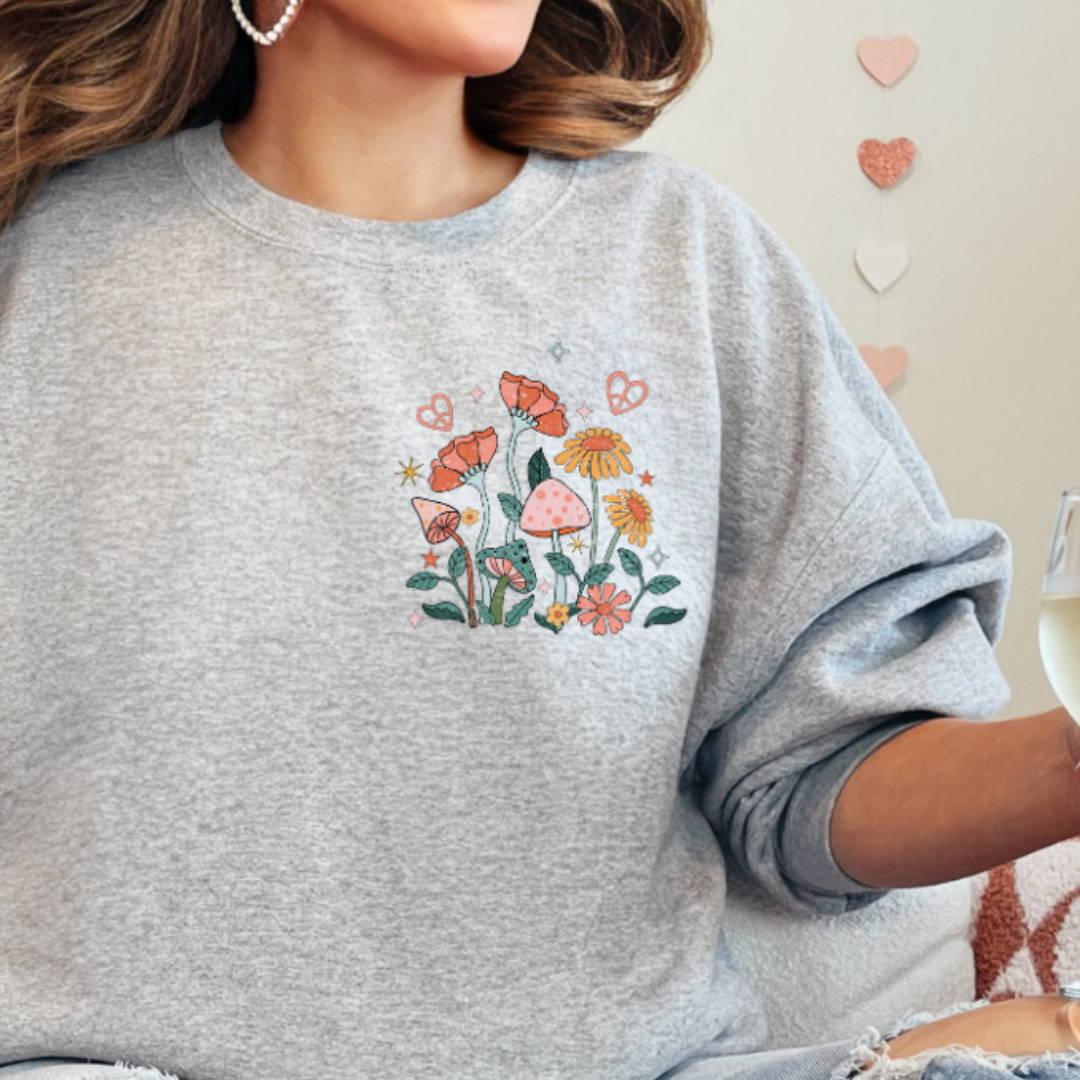 I can buy myself flowers ladies crewneck sweater