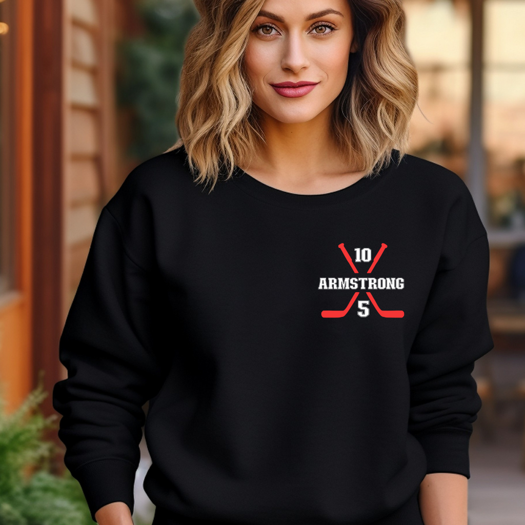 "In My Hocky Mom Era" Ladies Crewneck Sweater