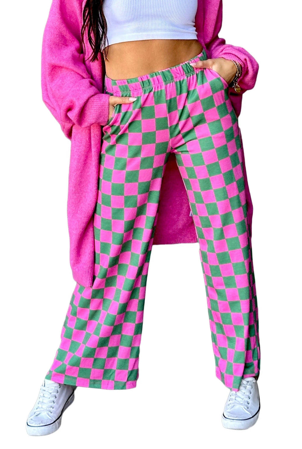 Ladies Checkered Pants