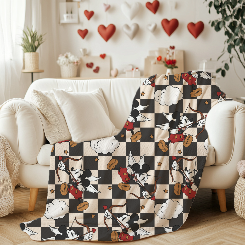 Cupid Mouse Minky Blanket