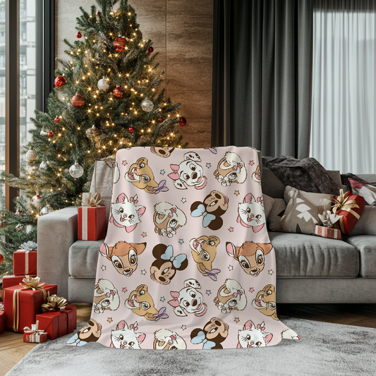 Minnie and friends Minky Blanket (Preorder 2 week turnaround)