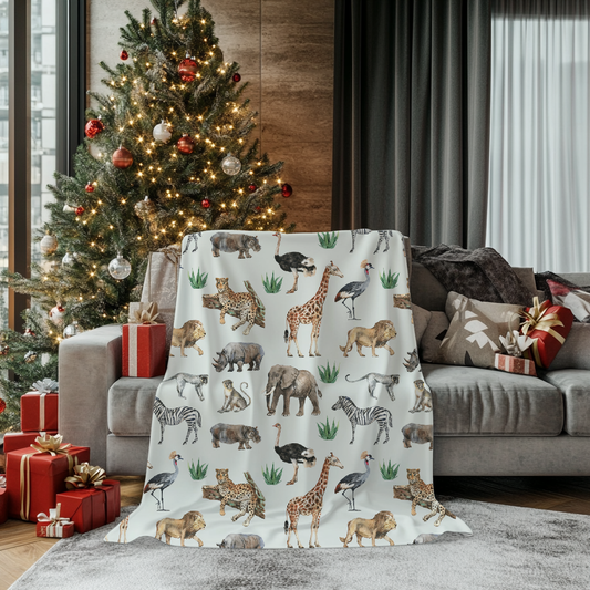 Safari Minky Blanket (Preorder 2 week turnaround)