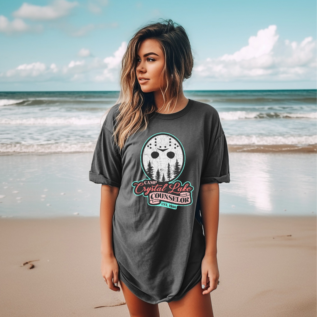 Crystal Lake Ladies Halloween Tee shirt