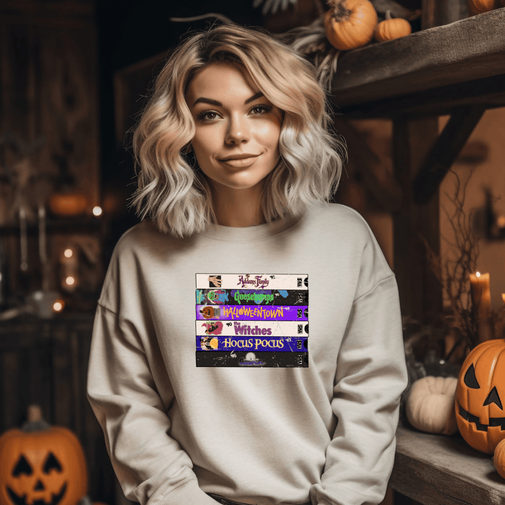 90s VHS crewneck sweater Birdie and Bee