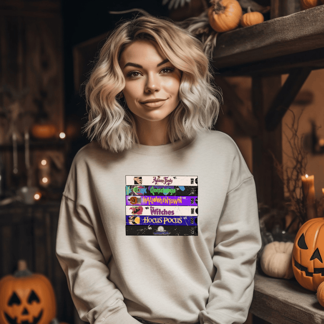 90s VHS crewneck sweater Birdie and Bee