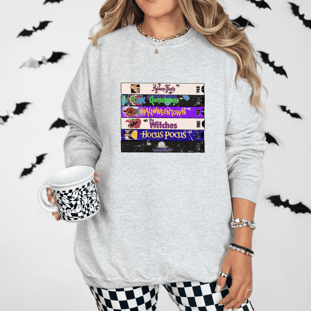 90s VHS crewneck sweater Birdie and Bee