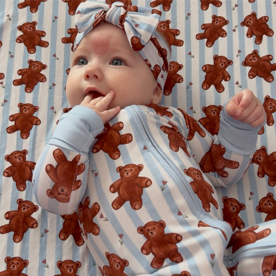 Forever and Always Bamboo Fitted Crib Sheet