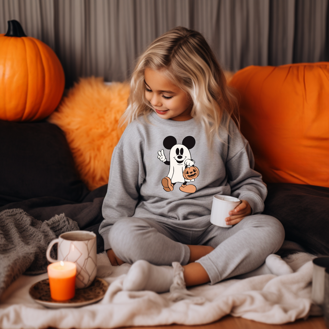 Mommy and me Halloween Mouse crewneck sweater