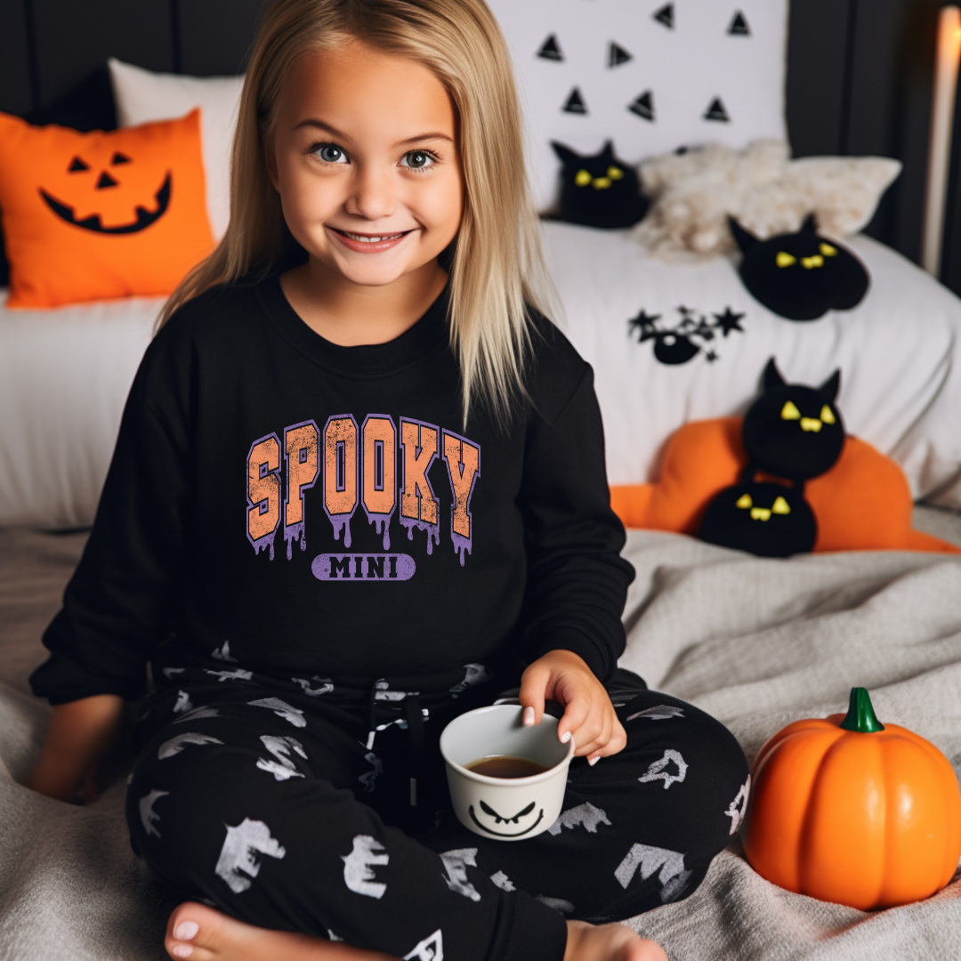 Mommy and me Spooky MAMA and MINI crewneck sweaters