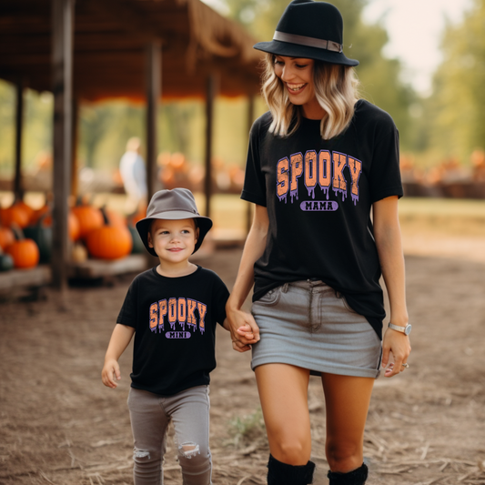 Mommy and Me Spooky MAMA and MINI T-shirts