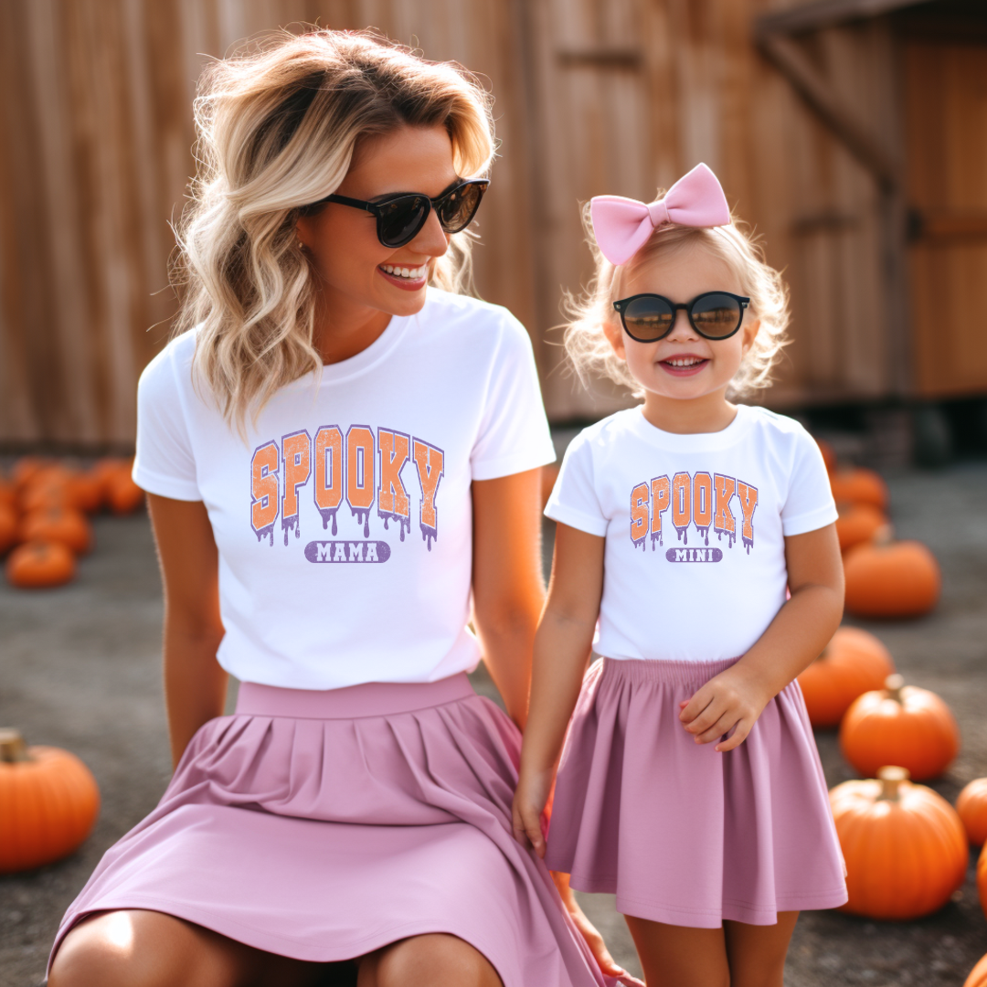 Mommy and Me Spooky MAMA and MINI T-shirts