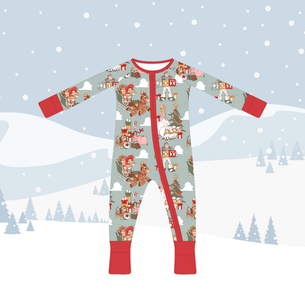 Holiday Collection Little Zips Bamboo Pajama