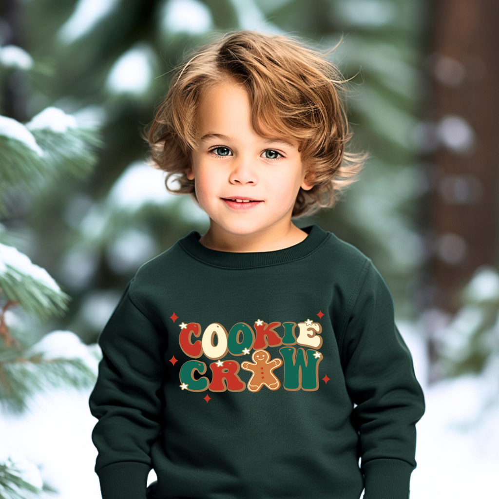 Cookie Crew Graphic Kids Crewneck Sweater