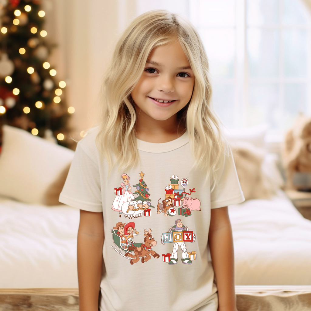 Holiday toy friends Graphic kids t-shirt