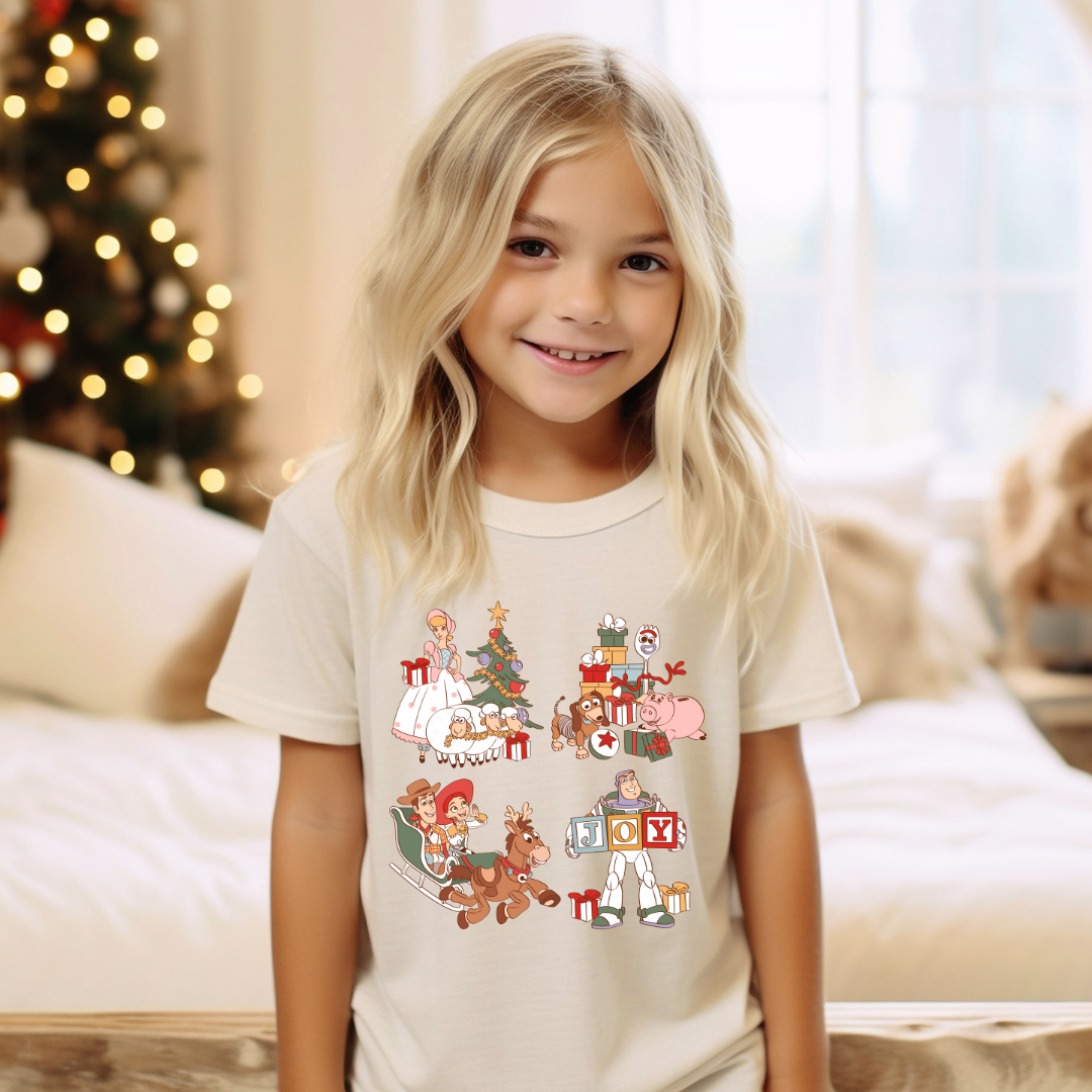 Holiday toy friends Graphic kids t-shirt