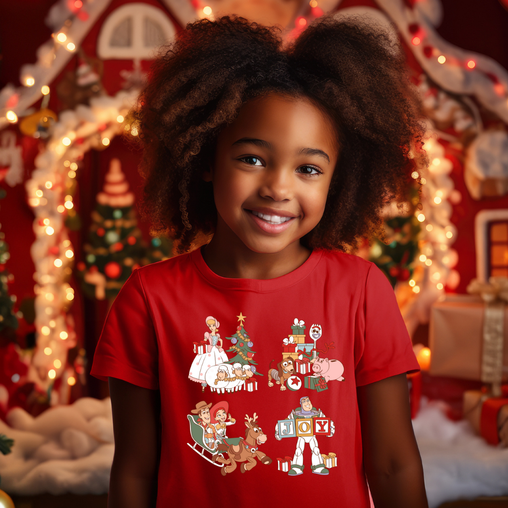 Holiday toy friends Graphic kids t-shirt
