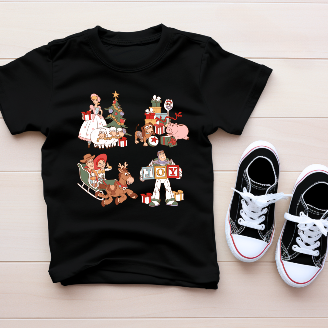 Holiday toy friends Graphic kids t-shirt
