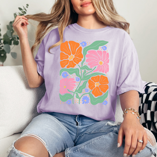 *NEW* Hippie Floral transfer