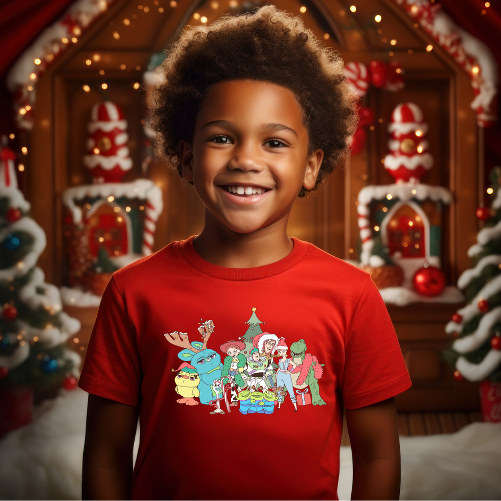 Christmas Story Friends Graphic Kids T-Shirt