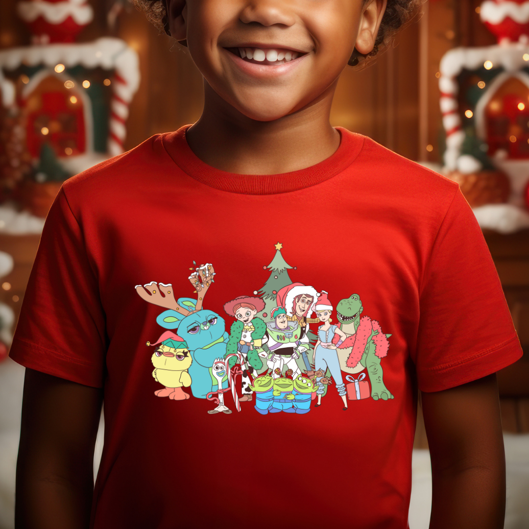 Christmas Story Friends Graphic Kids T-Shirt