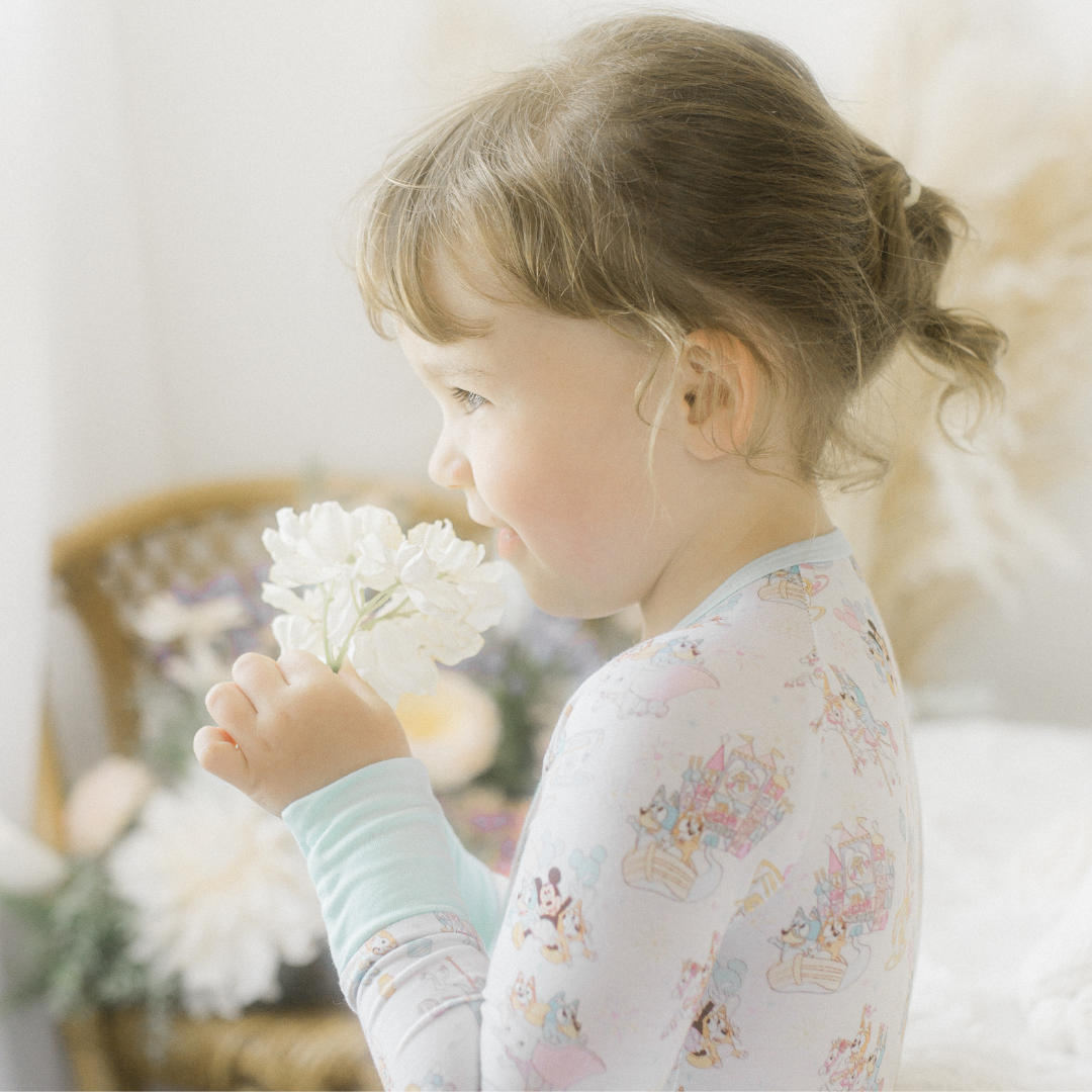 Spooky Princess Print Little Zips Bamboo Pajama