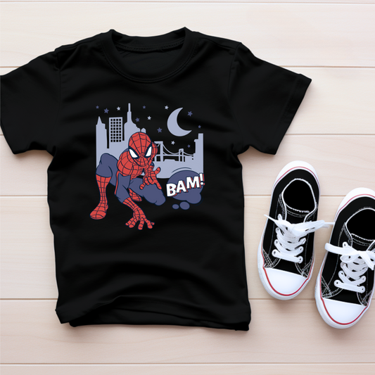 Spider city Kids T-shirt