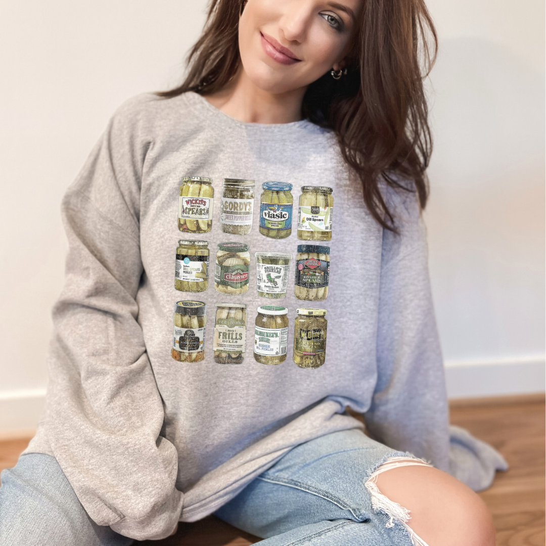 Pickle Lover Ladies crewneck