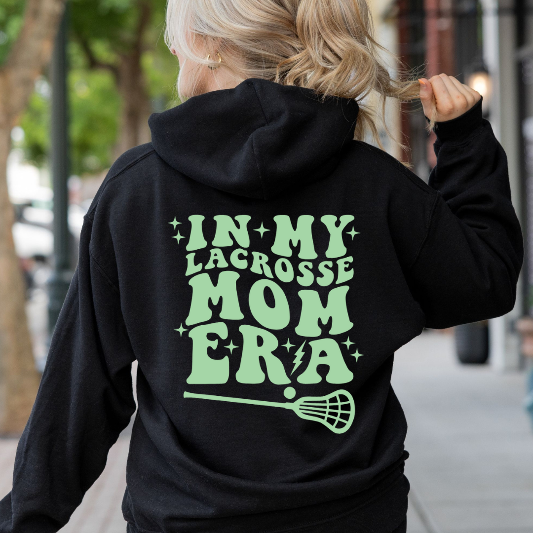 Custom In my Lacrosse mom era Hooded sweater